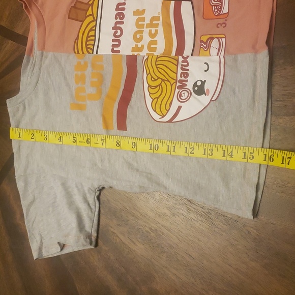 Kids' Instant Lunch Graphic Tee - Gray and Pink Girls Size 7/8 Ramen Noodles - Picture 11 of 13
